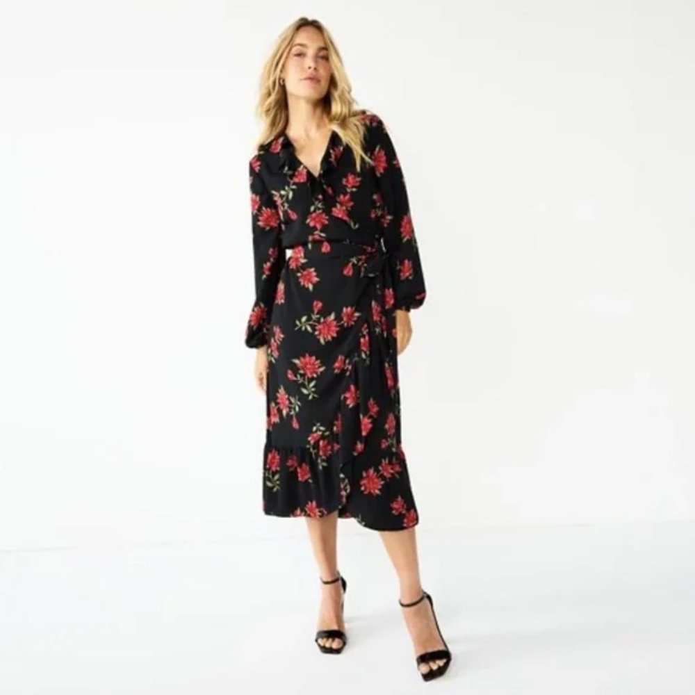 Draper James RSVP Wrap Dress Size XS - Picture 2 of 12